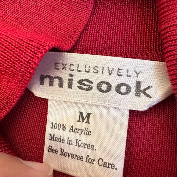 Exclusively Misook Set of two Top Long Sleeves Sweater Colorblock Women's Sz M - Picture 13 of 13